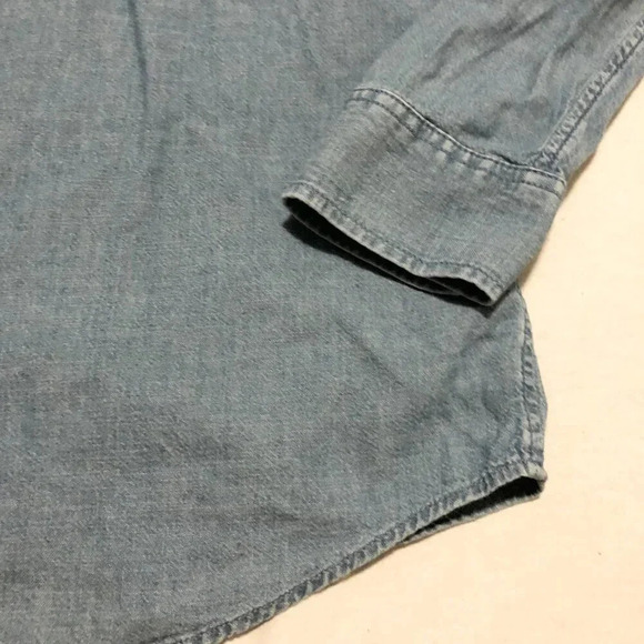 Calvin Klein Mens Size Small Jean Button  Up Shirt Relaxed Fit - Picture 15 of 16